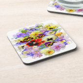 Pansy Arrangement ~ Onderzetters (Linkerzijde)