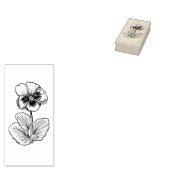  Pansy Art Stamp Rubberstempel (Gestempeld)