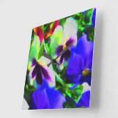 Pansy Art Wall klok (Hoek)