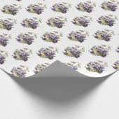 Pansy Basket on White Cadeaupapier (Hoek)