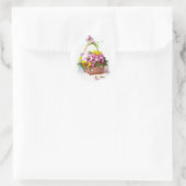 Pansy Basket Ronde Sticker (Tas)
