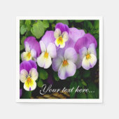 Pansy Basket Servetten (Voorkant)