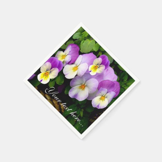 Pansy Basket Servetten (Hoek)