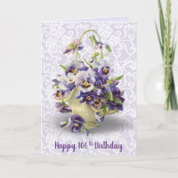 Pansy Basket voor 106e verjaardag