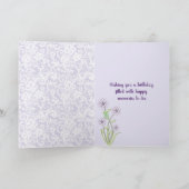 Pansy Basket voor 65e verjaardag Kaart (Binnen)