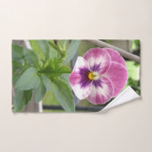 Pansy Bath Towels (Pink & Purple) Bad Handdoek (Handdoek)
