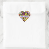 PANSY BEAUTY BIRTHDAY GREETTING HEART HART STICKER (Tas)