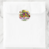 PANSY BEAUTY ~ "Get well" Envelope Sealers Ronde Sticker (Tas)