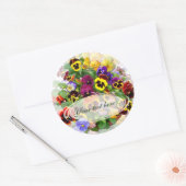 Pansy Beauty Ronde Sticker (Envelop)