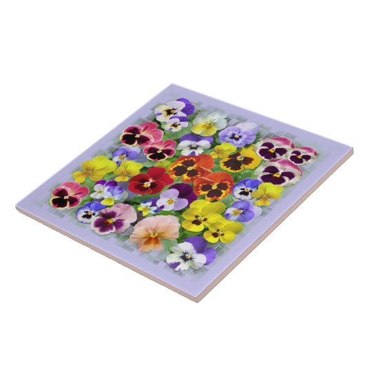 Pansy Beauty Tegeltje (Zijkant)