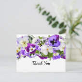 Pansy Bedankt Briefkaart (Staand voorkant)
