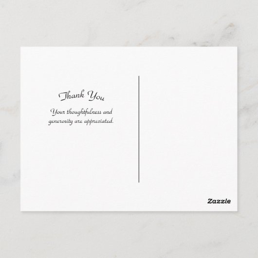 Pansy Bedankt Briefkaart (Achterkant)