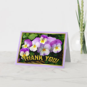 Pansy ~ Bedankt ~ Card