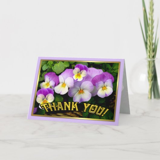 Pansy ~ Bedankt ~ Card (Voorkant)