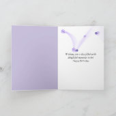 Pansy Birthday for Great Grandma Kaart (Binnen)