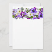 Pansy Birthday Kaart (Achterkant)