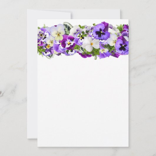 Pansy Birthday Kaart (Achterkant)