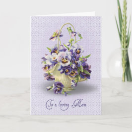 Pansy Birthday voor mam Kaart