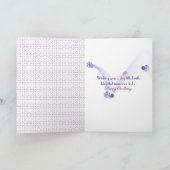 Pansy Birthday voor mam Kaart (Binnen)