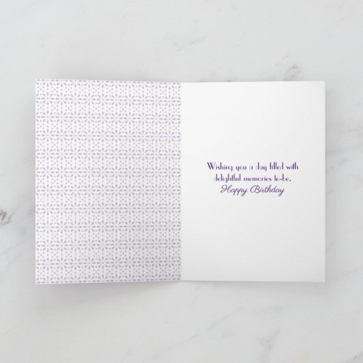 Pansy Birthday voor oma Kaart (Binnen)