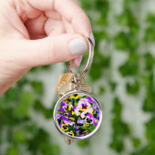 Pansy bloemen Thunder_Cove Sleutelhanger (Hand)