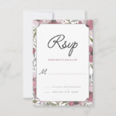 Pansy Blossom RSVP Card (Voorkant)