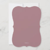 Pansy Blossom Wedding Invitation Kaart (Achterkant)