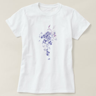 Pansy Bouquet - Shirt voor vrouwen - Wit