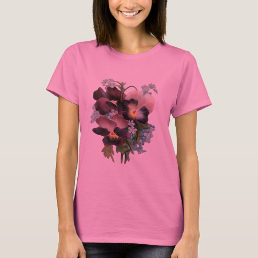 Pansy Bouquet T-shirt (Voorkant)
