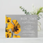 Pansy Bridal Shower Invitations Kaart (Staand voorkant)
