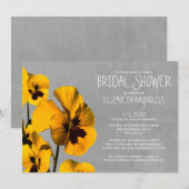 Pansy Bridal Shower Invitations Kaart (Voorkant / Achterkant)