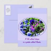 Pansy Briefkaart (Voorkant / Achterkant)