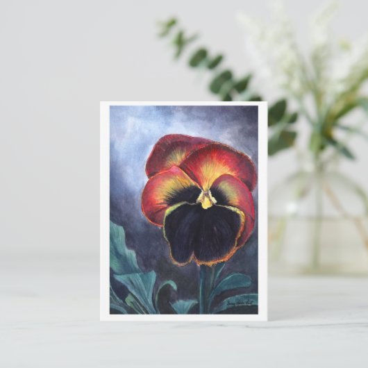 Pansy briefkaart (Staand voorkant)