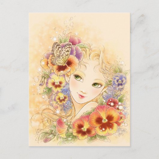 Pansy Briefkaart (Voorkant)