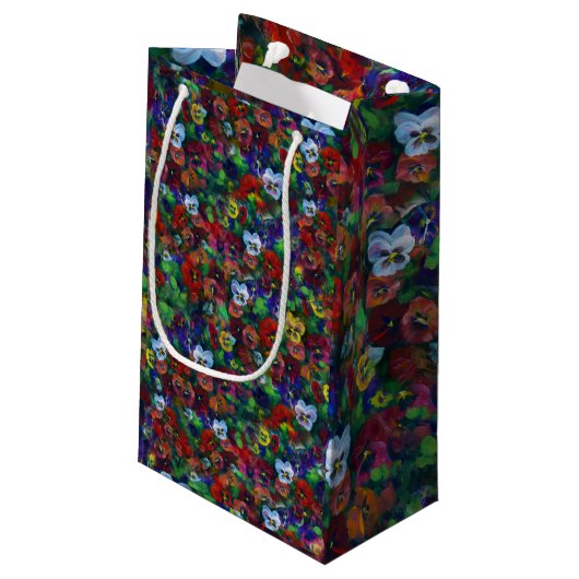 Pansy Cadeauzakje (rood) (Achterkant Gekanteld)