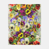 Pansy Cascade Fleece Blanket (Voorkant)