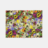 Pansy Cascade Fleece Blanket (Voorkant (Horizontaal))