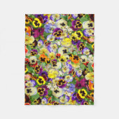 Pansy Cascade Fleece Blanket (Voorkant)