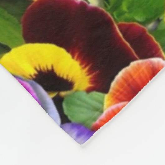 Pansy Cascade Fleece Deken (Hoek)
