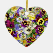 Pansy Cascade Keramisch Ornament (Voorkant)