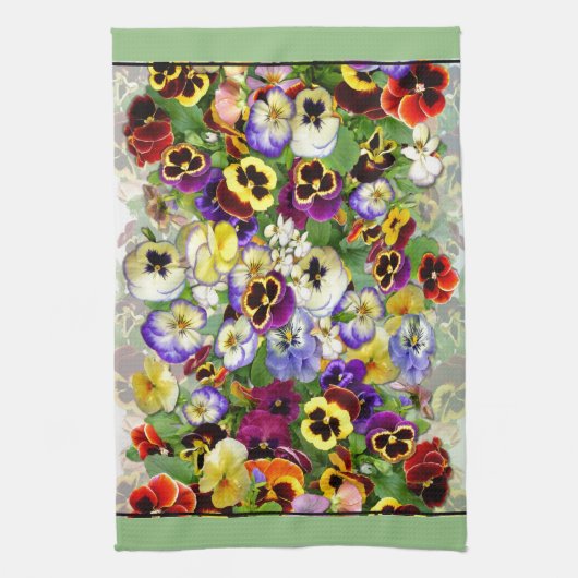 Pansy Cascade Kitchen Towel Theedoek (Verticaal)