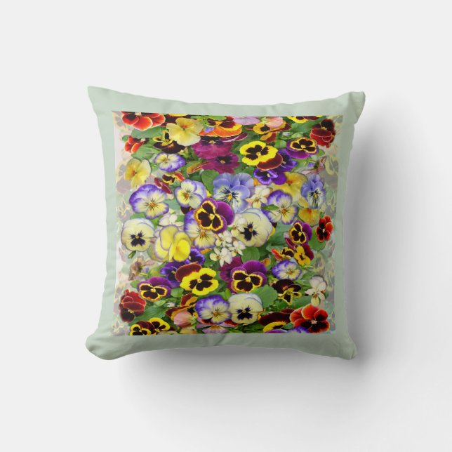 Pansy Cascade Kussen (Voorkant)