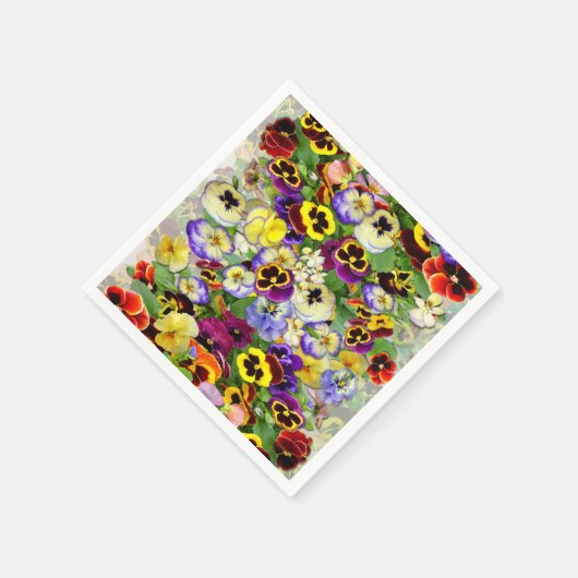 Pansy Cascade Servetten (Hoek)