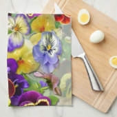 Pansy Cascade Theedoek (Quarter Fold)