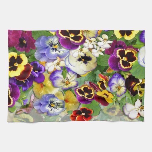 Pansy Cascade Theedoek (Horizontaal)