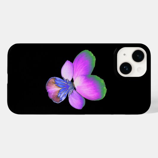 Pansy Case-Mate iPhone Case (Achterkant (horizontaal))