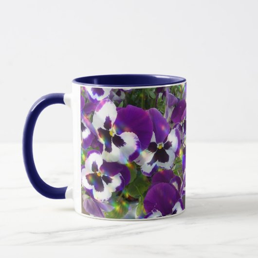 Pansy Ceramic Coffee Mok (Links)
