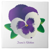 Pansy Ceramic Tegel Tegeltje (Voorkant)