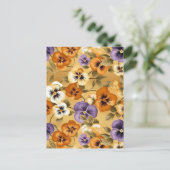 Pansy Chiyogami Briefkaart (Staand voorkant)