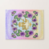 Pansy christelijk kruis legpuzzel (Horizontaal)